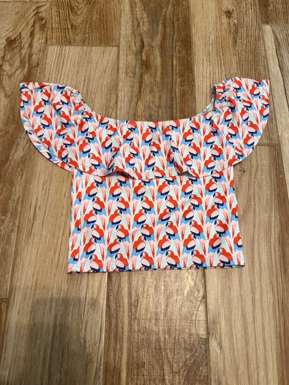Kortni Jeane Parrot Mini Ruffle Around the Top